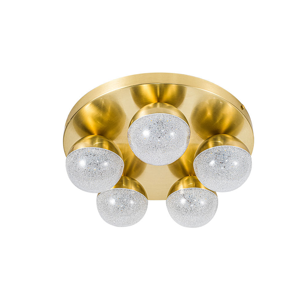 Magnalux Dew 5 Light Satin Brass 5W CCT Bathroom Light Part Number - DEW05SB