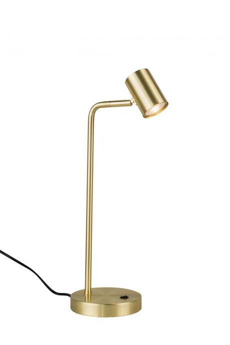 Magnalux Diego 1 Light Table Lamp Satin Brass Part Number - DIE01SBTL