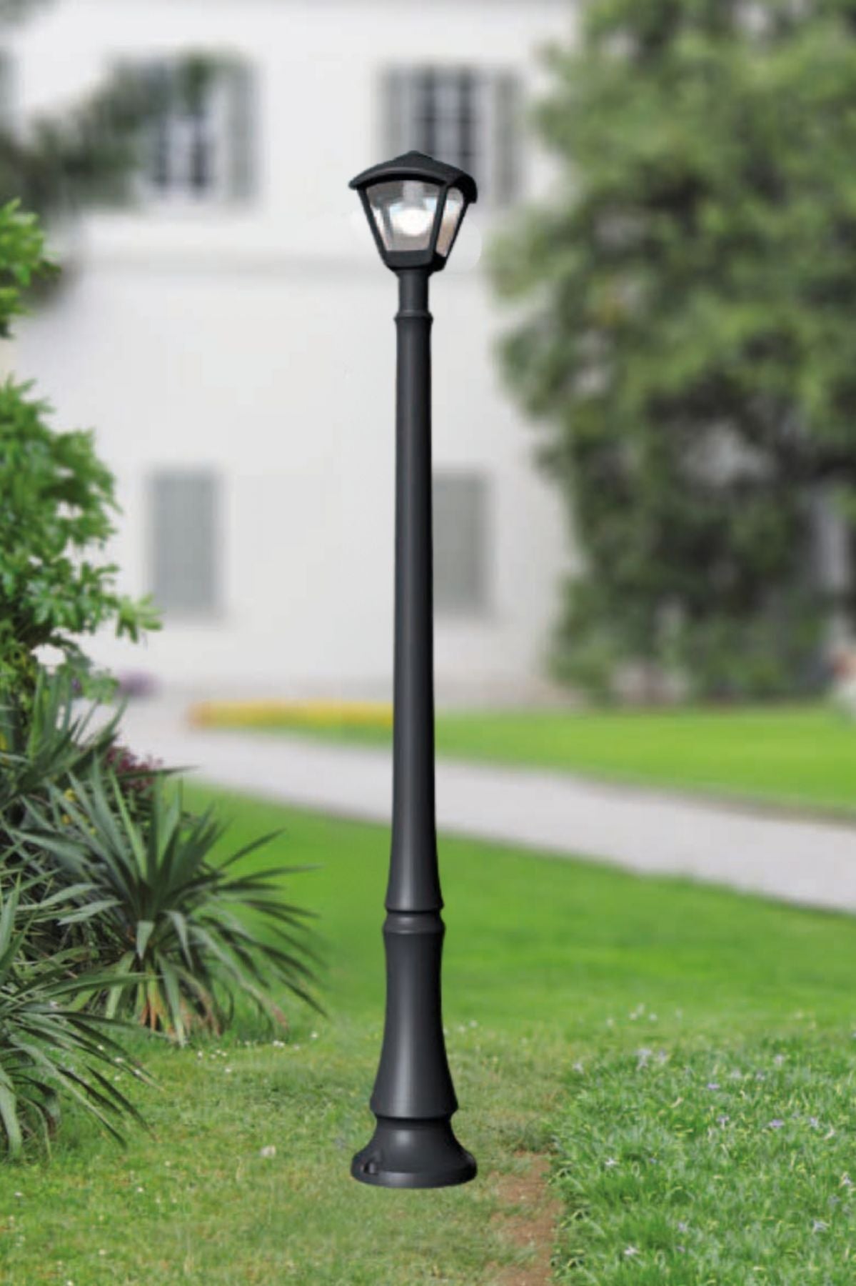 Magnalux Dino Dario Black 8.5W CCT Post Light Part Number - DINO/DARIOBL