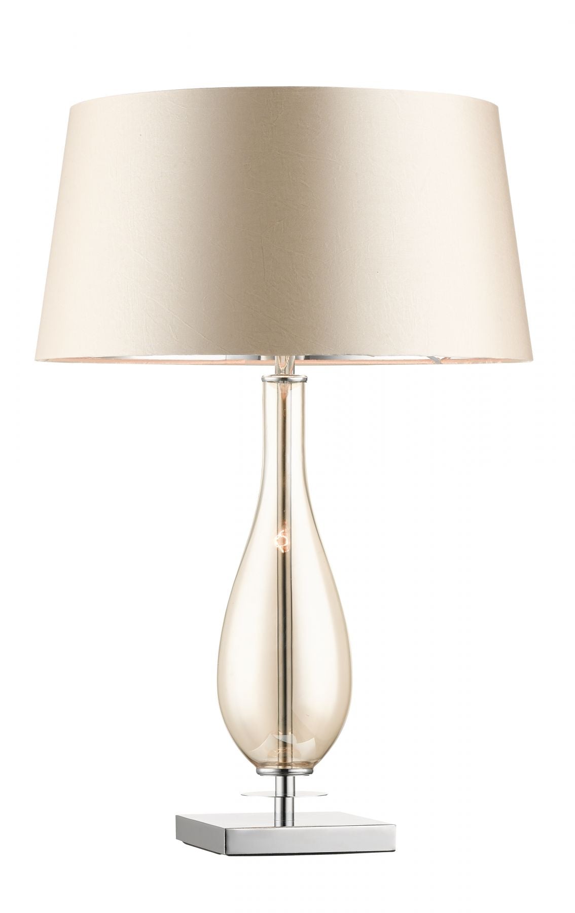 Magnalux Dior Amber Glass Table Lamp c/w Shade Part Number - DIO01TL