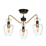 Elstead Lighting Ceiling Semi-Flush from the Armand range. Armand 3 Light Semi-Flush Product Code = DL-ARMAND-SF3-AB