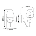 Elstead Lighting Armand 1 Light Wall Light – SKU DL-ARMAND1-AB