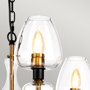Elstead Lighting Pendant from the Armand range. Armand 3 Light Pendant Product Code = DL-ARMAND3-AB