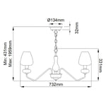 Elstead Lighting Pendant from the Armand range. Armand 3 Light Pendant – SKU DL-ARMAND3-AB