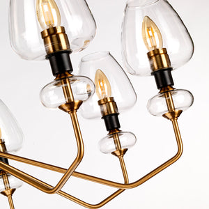 Elstead Lighting Chandelier from the Armand range. Armand 8 Light Chandelier Product Code = DL-ARMAND8-AB