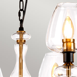 Elstead Lighting Chandelier from the Armand range. Armand 8 Light Chandelier Product Code = DL-ARMAND8-AB