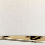 Designer's Lightbox Cooper Large Curved Wall Light with Polished Chrome Back Plate – SKU DL-COOPER-L-IV-PC