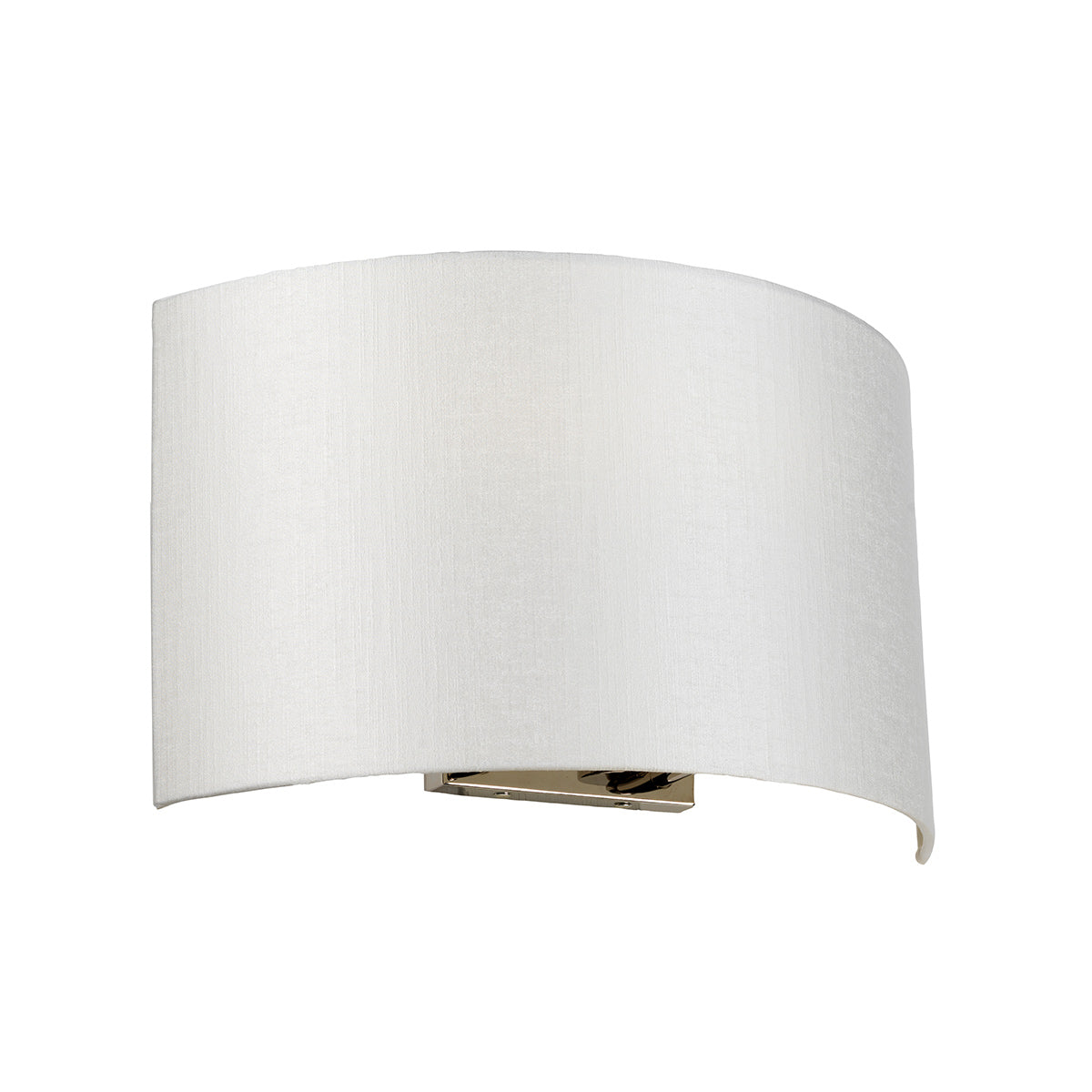 Designer's Lightbox Cooper Large Curved Wall Light with Polished Chrome Back Plate DL-COOPER-L-IV-PC