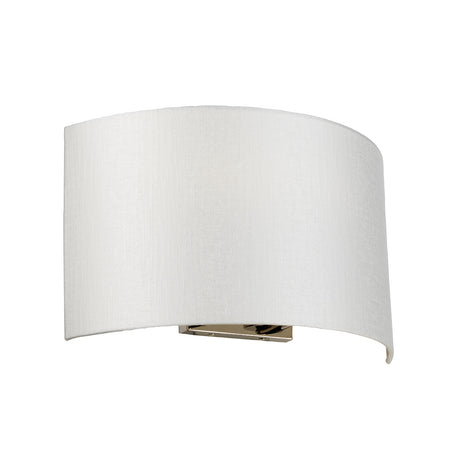 Designer's Lightbox Cooper Large Curved Wall Light with Polished Chrome Back Plate DL-COOPER-L-IV-PC
