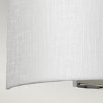Designer's Lightbox Cooper Medium Curved Wall Light with Polished Chrome Back Plate DL-COOPER-M-IV-PC