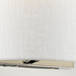 Designer's Lightbox Cooper Medium Curved Wall Light with Polished Chrome Back Plate DL-COOPER-M-IV-PC
