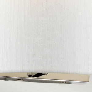 Designer's Lightbox Cooper Medium Curved Wall Light with Polished Chrome Back Plate DL-COOPER-M-IV-PC