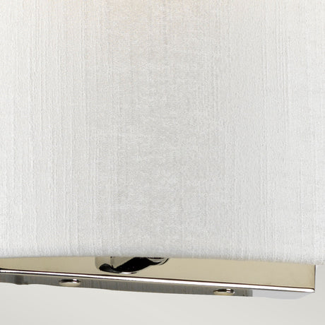 Designer's Lightbox Cooper Medium Curved Wall Light with Polished Chrome Back Plate DL-COOPER-M-IV-PC