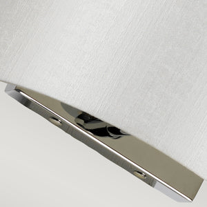 Designer's Lightbox Cooper Small Curved Wall Light with Polished Chrome Back Plate DL-COOPER-S-IV-PC