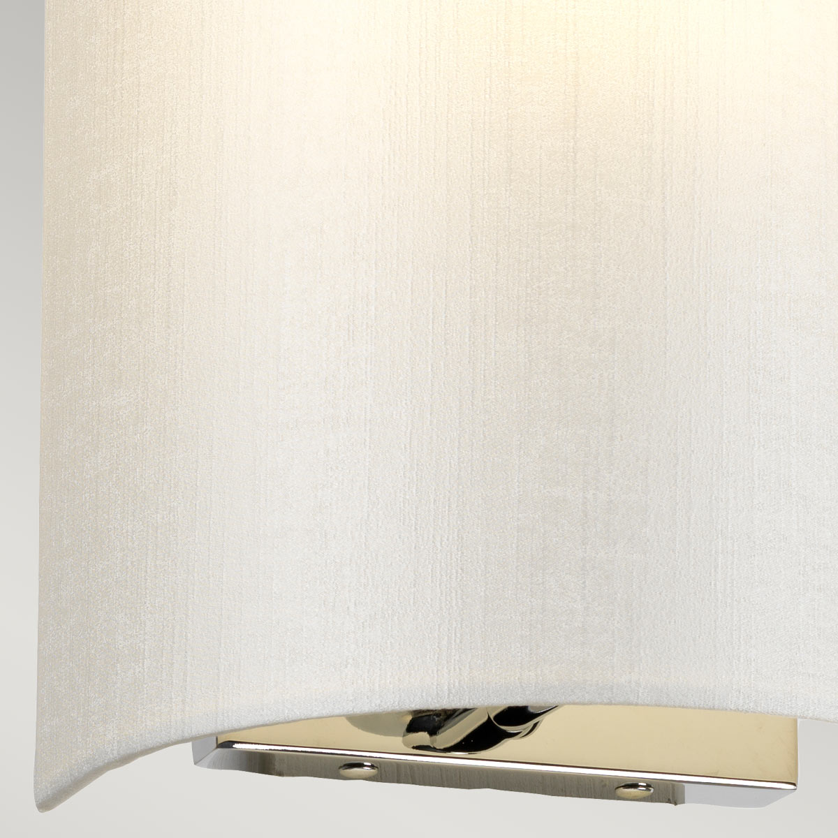 Designer's Lightbox Cooper Small Curved Wall Light with Polished Chrome Back Plate DL-COOPER-S-IV-PC