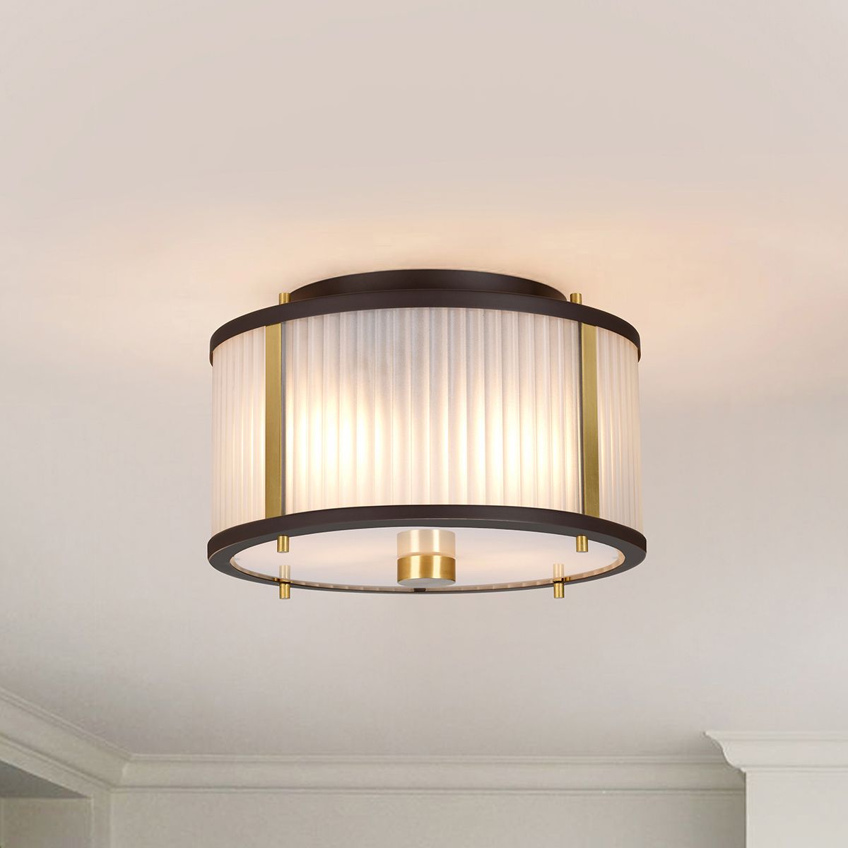 Elstead Lighting Pendant from the Corona range. Corona 2 Light Pendant – SKU DL-CORONA-2P-BAB