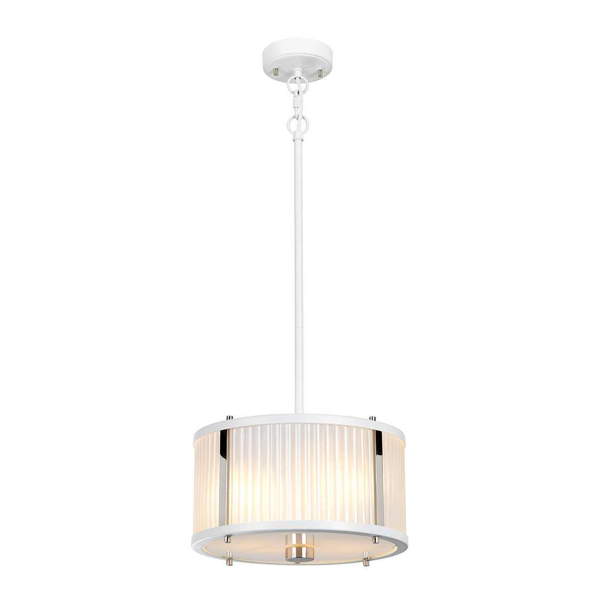 Elstead Lighting Pendant from the Corona range. Corona 2 Light Pendant Product Code = DL-CORONA-2P-WPN