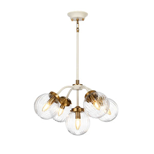 Elstead Lighting Pendant from the Cosmos range. Cosmos 5 Light Pendant Product Code = DL-COSMOS5