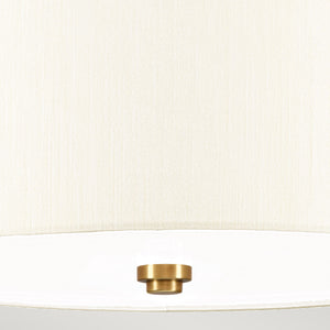 Designer's Lightbox Ceiling Flush from the Fletcher Flush range. Fletcher 14" Flush Product Code = DL-FLETCHER14-3LT-IV-AB