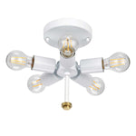 Designer's Lightbox Ceiling Flush from the Fletcher Flush range. Fletcher 26" Flush Product Code = DL-FLETCHER26-5LT-IV-AB