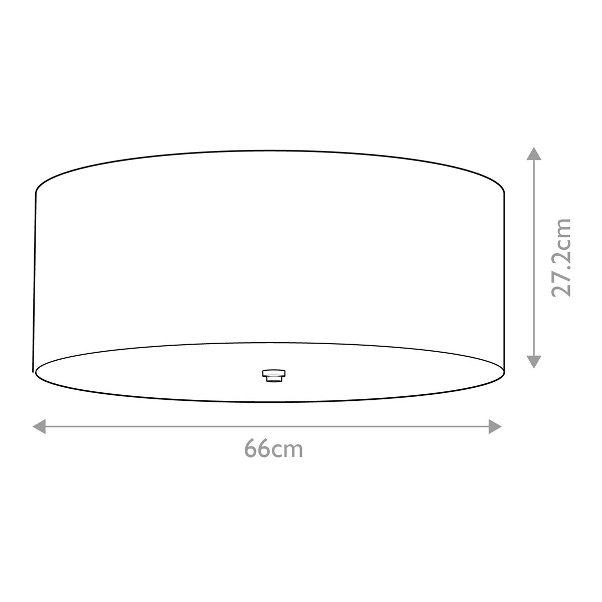 Designer's Lightbox Ceiling Flush from the Fletcher Flush range. Fletcher 26" Flush – SKU DL-FLETCHER26-5LT-IV-AB