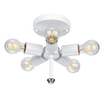 Designer's Lightbox Ceiling Flush from the Fletcher Flush range. Fletcher 26" Flush – SKU DL-FLETCHER26-5LT-IV-PC