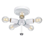 Designer's Lightbox Ceiling Flush from the Fletcher Flush range. Fletcher 26" Flush Product Code = DL-FLETCHER26-5LT-IV-PC