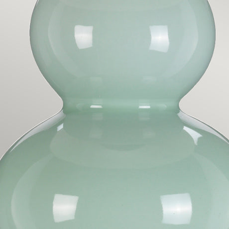 Designer's Lightbox Table Lamp from the Harbin range. Harbin Gourd 1 Light Table Lamp with Tall Empire - Celadon Product Code = DL-HARBIN-TL-CEL