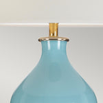 Designer's Lightbox Table Lamp from the Harbin range. Harbin Gourd 1 Light Table Lamp with Tall Empire – SKU DL-HARBIN-TL-DEB