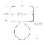 Elstead Lighting Table Lamp from the Kara range. Kara Table Lamp - Dark Green – SKU DL-KARA-TL-GREEN