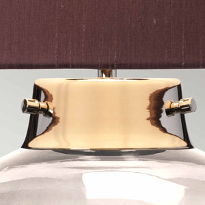 Elstead Lighting Table Lamp from the Kara range. Kara Table Lamp - Smoke Product Code = DL-KARA-TL-SMOKE