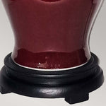 Elstead Lighting Table Lamp from the Oxblood range. Majin Oxblood Red Jar 1 Light Table Lamp with – SKU DL-MAJIN-SMALL-TL-OXB