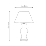 Elstead Lighting Table Lamp from the Oxblood range. Majin Oxblood Red Jar 1 Light Table Lamp with – SKU DL-MAJIN-SMALL-TL-OXB