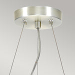 Designer's Lightbox Pendant from the Pearce range. Pearce 14" Pendant with Polished Chrome Ceiling Pan Product Code = DL-PEARCE14-3LT-IV-PC