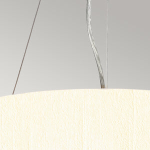 Designer's Lightbox Pendant from the Pearce range. Pearce 14" Pendant with Polished Chrome Ceiling Pan Product Code = DL-PEARCE14-3LT-IV-PC