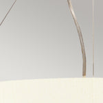 Designer's Lightbox Pearce 22" Pendant with Aged Brass Ceiling Pan – SKU DL-PEARCE22-5LT-IV-AB