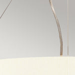 Designer's Lightbox Pearce 22" Pendant with Aged Brass Ceiling Pan DL-PEARCE22-5LT-IV-AB