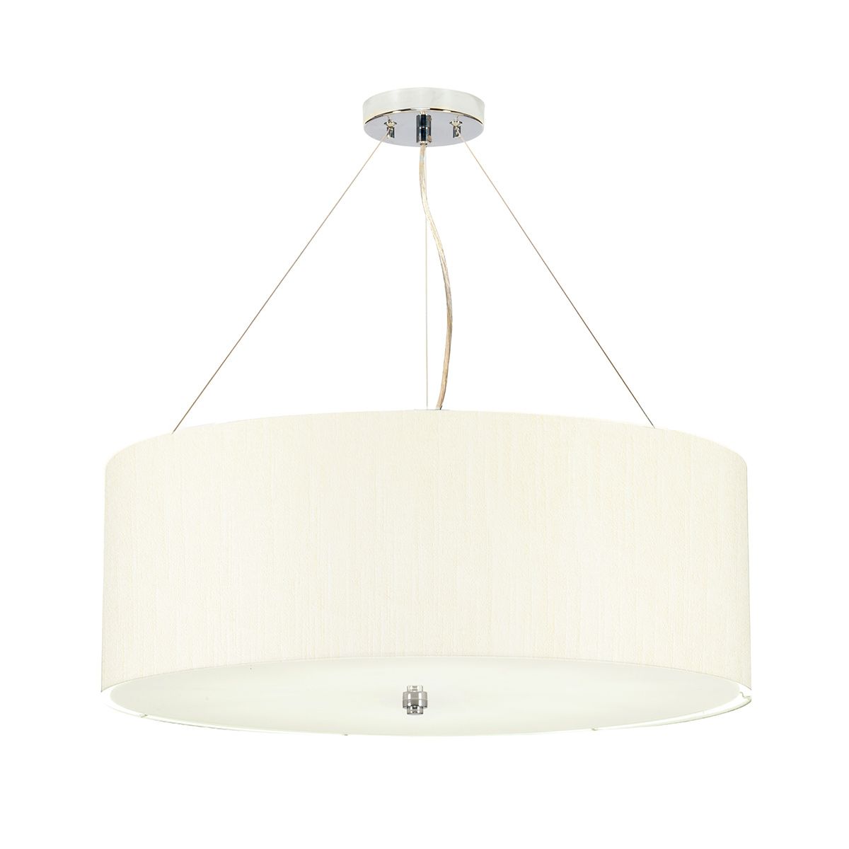 Designer's Lightbox Pendant from the Pearce range. Pearce 22" Pendant with Polished Chrome – SKU DL-PEARCE22-5LT-IV-PC