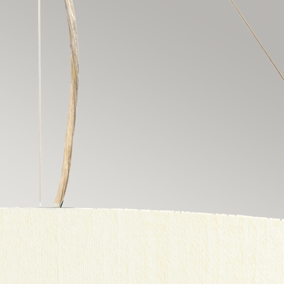 Designer's Lightbox Pendant from the Pearce range. Pearce 22" Pendant with Polished Chrome Ceiling Pan Product Code = DL-PEARCE22-5LT-IV-PC