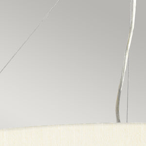 Designer's Lightbox Pendant from the Pearce range. Pearce 26" Pendant with Aged Brass Ceiling Pan Product Code = DL-PEARCE26-5LT-IV-AB