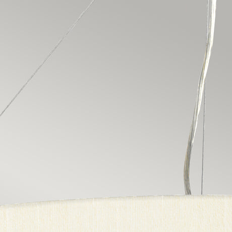 Designer's Lightbox Pendant from the Pearce range. Pearce 26" Pendant with Aged Brass Ceiling Pan Product Code = DL-PEARCE26-5LT-IV-AB