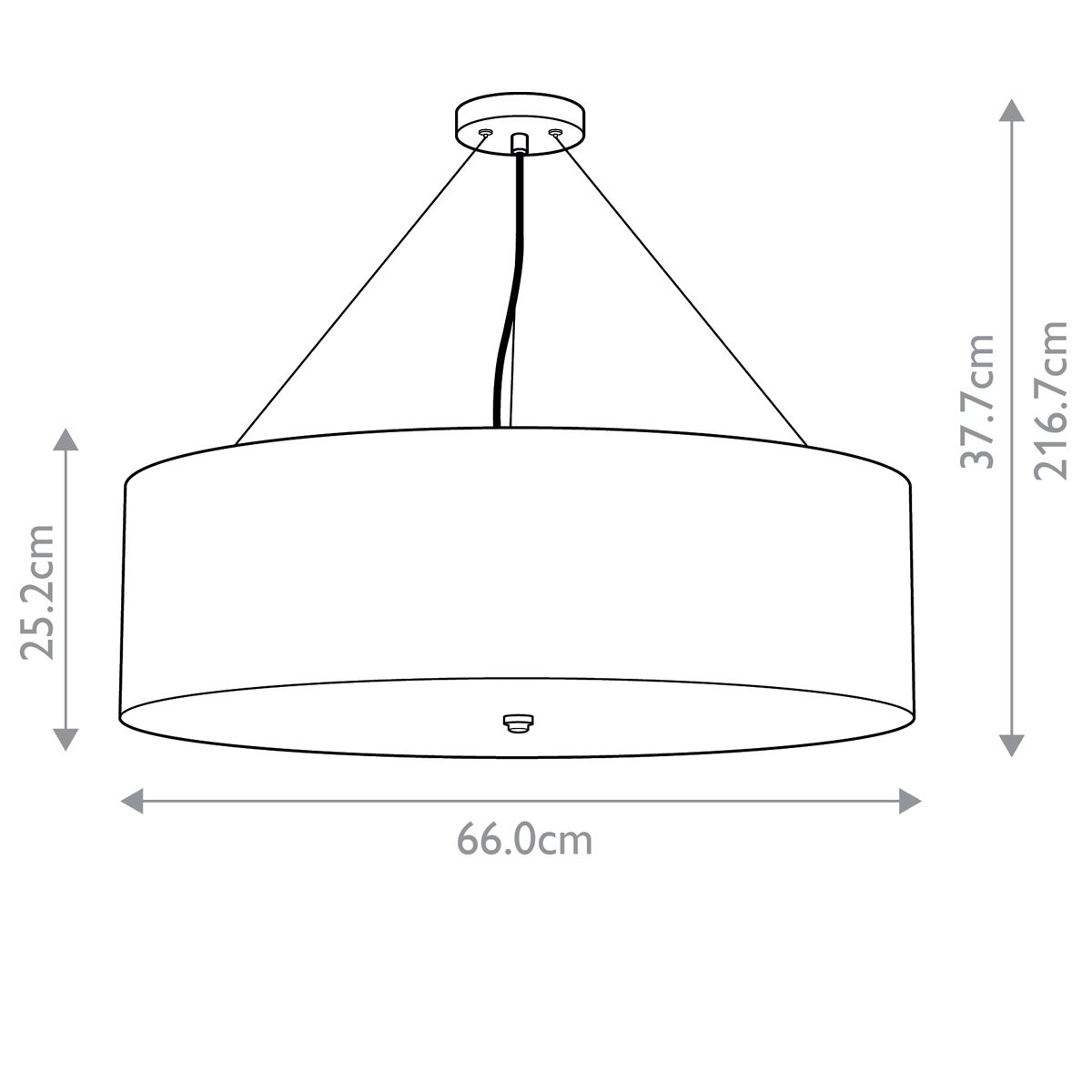 Designer's Lightbox Pendant from the Pearce range. Pearce 26" Pendant with Aged Brass Ceiling Pan – SKU DL-PEARCE26-5LT-IV-AB