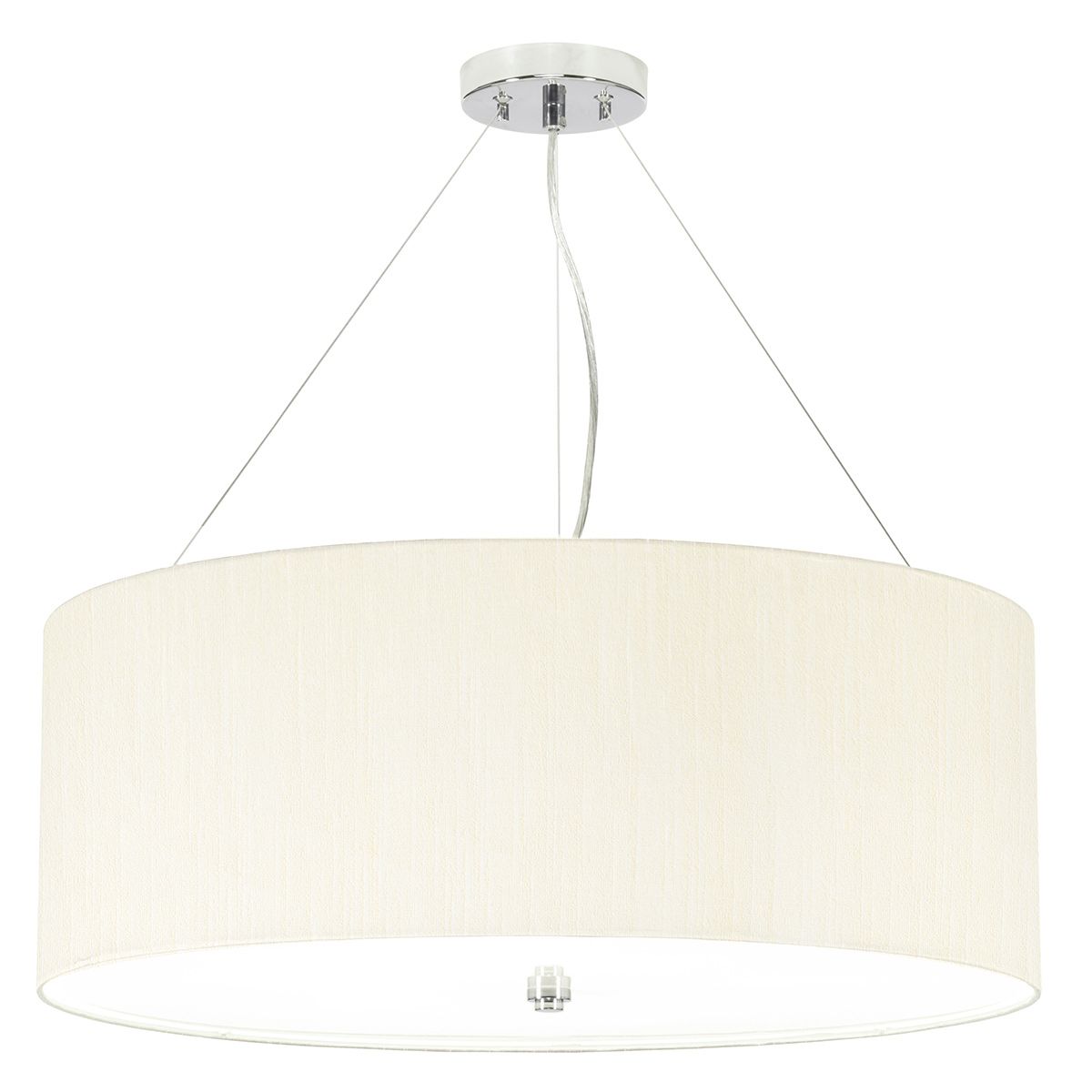 Designer's Lightbox Pendant from the Pearce range. Pearce 26" Pendant with Polished Chrome – SKU DL-PEARCE26-5LT-IV-PC