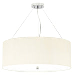 Designer's Lightbox Pendant from the Pearce range. Pearce 26" Pendant with Polished Chrome – SKU DL-PEARCE26-5LT-IV-PC