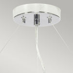 Designer's Lightbox Pendant from the Pearce range. Pearce 26" Pendant with Polished Chrome – SKU DL-PEARCE26-5LT-IV-PC