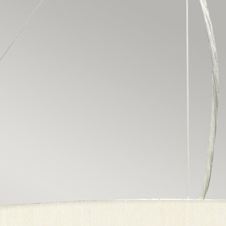 Designer's Lightbox Pendant from the Pearce range. Pearce 26" Pendant with Polished Chrome Ceiling Pan Product Code = DL-PEARCE26-5LT-IV-PC