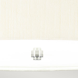 Designer's Lightbox Pendant from the Pearce range. Pearce 26" Pendant with Polished Chrome Ceiling Pan Product Code = DL-PEARCE26-5LT-IV-PC