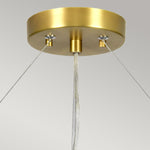 Designer's Lightbox Pendant from the Pearce range. Pearce 30" Pendant with Aged Brass Ceiling Pan – SKU DL-PEARCE30-7LT-IV-AB