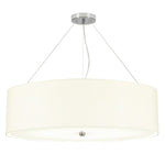 Designer's Lightbox Pendant from the Pearce range. Pearce 30" Pendant with Polished Chrome – SKU DL-PEARCE30-7LT-IV-PC
