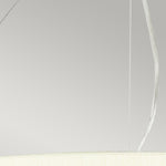 Designer's Lightbox Pendant from the Pearce range. Pearce 30" Pendant with Polished Chrome Ceiling Pan Product Code = DL-PEARCE30-7LT-IV-PC
